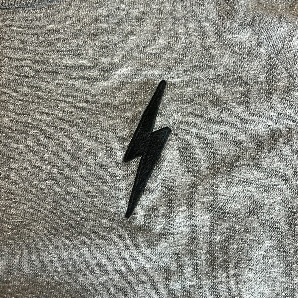 Aviator Nation Bolt Embroidery Classic Cropped Crew Sweatshirt - Picture 4 of 8
